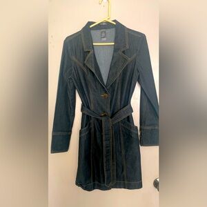 Bisou Bisou denim trench coat